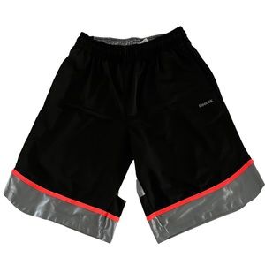 Reebok Basketball Shorts Mens Black Size Large